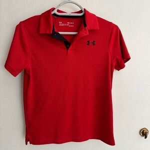 Kids Under Armour Heatgear Short Sleeve Polo, Size M